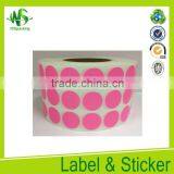 Paper Care Label Blank Round Shape T-shirt no Label