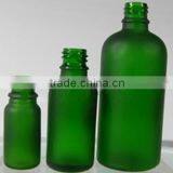 Frosted Green Color Essential Oil Glass Bottles thumbnail-1
