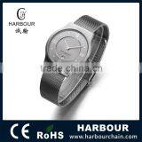 Japan Movement Stainless Steel SLIM Watches Unisex in IP Gun thumbnail-1