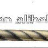 Steel Twist Tube and Zinc Legs Coffin Handle