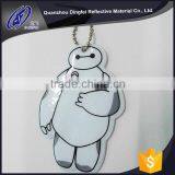 New Style Low Cost Handbag Reflective Accessories Fox Fur Monster Keychain