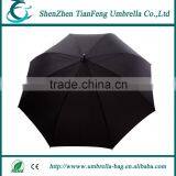 Fashion Shaped Black Straight Umbrella With Black Plastic Crook Handle for Promotion thumbnail-2