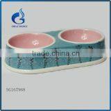 Nice Double Dinner Pet Bowl Ceramic Pet Feeders Bowl for Dog and Cat Bowl