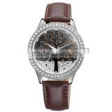 Skone 9195 Leather Strap Bling Tree Dial Watches thumbnail-4