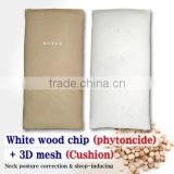 [Kotex]White wood chip cushion pillow /massage cushion /neck pillow/cervical pillow
