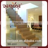 simple solid wood mezzanine straight staircase design