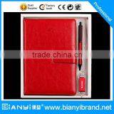 2016 Planner Leather Diary/notebook With 8G USB Gift Set thumbnail-1