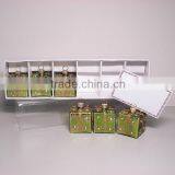 Green Christmas Decoration - Decorative Glass Placecard Holder