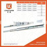 45mm Full Extension Three Folds Ball Bearing Telescopic Drawer Channel