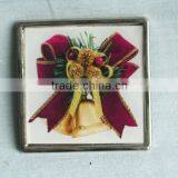 Red Flower Metal Fridge Magnet
