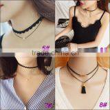 2016 Fashion Trend Sexy Lace Necklace Elegant Black Velvet Choker Quality Choice thumbnail-1
