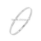 Memories Bangles With Customize Design Word 'SMILE' With 4mm/7mm Width