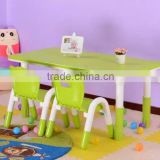 Kindergarten kids plastic chairs and tables