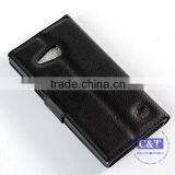 C&T Leather Wallet Stand Design Case Cover Credit Card Holder for Nokia Lumia 730 thumbnail-5