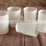 Hotel / Home Decorating Ideas Bathroom Rinse Mouth Clear & Frosted Toothbrush Glass Cup thumbnail-3