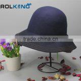 New Design Felt Fashion Woman Fedora Hat Custom Wool Lady Hat thumbnail-1