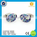 Hard Enamel Chinese Element Clouds Custom Mens Cufflinks thumbnail-1