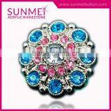 Orange and Black Rhinestone Flower Embellishments Buttons thumbnail-2