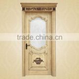 Fashion Beige French Style Beautiful Carved Wooden Door