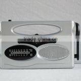 solar radio with torch hand crank dynamo rechargeable solar siren radio