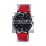 New Women 's Fashion Leather Band Analog Quartz Round Wrist Watch thumbnail-1