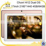 12inch 1.84Ghz Dual System Tablet pc High Quality Chuwi Hi12 Intel X5 Atom Z8300