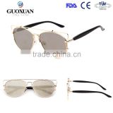 2015 newest good mirror lense sunglasses with various color change