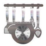 Unique Metal Kitchen Wall Clock Decoration for Home