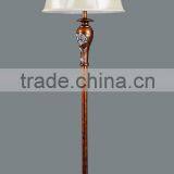 2015 Nice Wood Floor Lamp Finish With Fabric Shade thumbnail-1