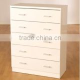 Living room high gloss white chest of drawers tall cabinet storage cabinet