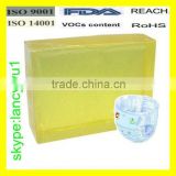 Supply high quality hot melt adhesive block for baby diaper