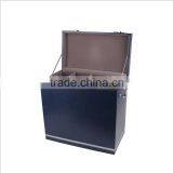 Wholesale Custom 8 Bottles of Red Wine Champagne Boxes, Black Leather Gift Box