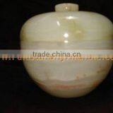 GOOD QUALITY FACTORY PRODUCUNG ONYX CANDY JARS POTS HANDICRAFTS thumbnail-3