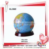 Plastic Deskpot Globe With Wood Base YGL1401 thumbnail-1