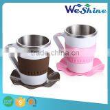 2015 NEW Arrival Temperature Sensor Led Display Stainless Steel Smart Coffee Mug