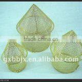 Gold iron wire decorative small mushroom craft