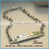 2016 HOT Selling Merry Christmas and Snowflake Gift Jewelry Christmas Chain Bracelets thumbnail-6