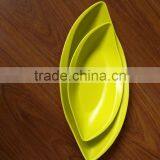 Bamboo Fiber Leaf Shapes Dinner Plates thumbnail-4