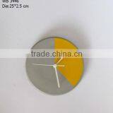 Industrial Luxe Minimalist Timepiece Concrete and Gold Wall Clock thumbnail-2