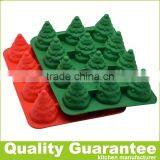 New Design 12 Cups Silicone Christmas Tree Cake Pan thumbnail-1