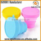 New Silicone Collapsible Travel Cup With Lid thumbnail-3