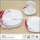 Porcelain Round Ceramic Dinnerware Sets 20pcs/30pcs thumbnail-3