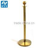 Golden Plated Rope Stanchions for Hotels