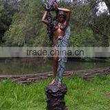 Bronze Casting Foundry Metal Craft Bronze Woman Fountain Statue thumbnail-1