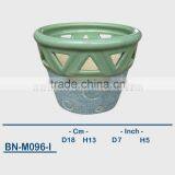 Vietnamese Ceramic Sandblasting Mini Flower Pot BN-M096 thumbnail-4