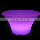 Cheap Plastic Outdoor Rechargeable Led Luminous Flower Pots thumbnail-3