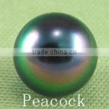 perfect AAA 12-13mm peacock round tahitian loose pearls