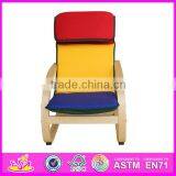 Colorful and Cheap Wooden Relax Chair,comfortable and Stable Wooden Chair Toy,wooden Relax Chair Toy W08F039 thumbnail-2