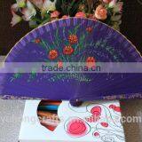 Paintedd Spanish Fan With Wood Ribs thumbnail-2