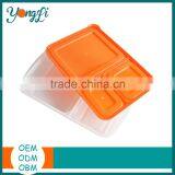 BPA Free 3 Compartment Plastic Leakproof Food Container thumbnail-3